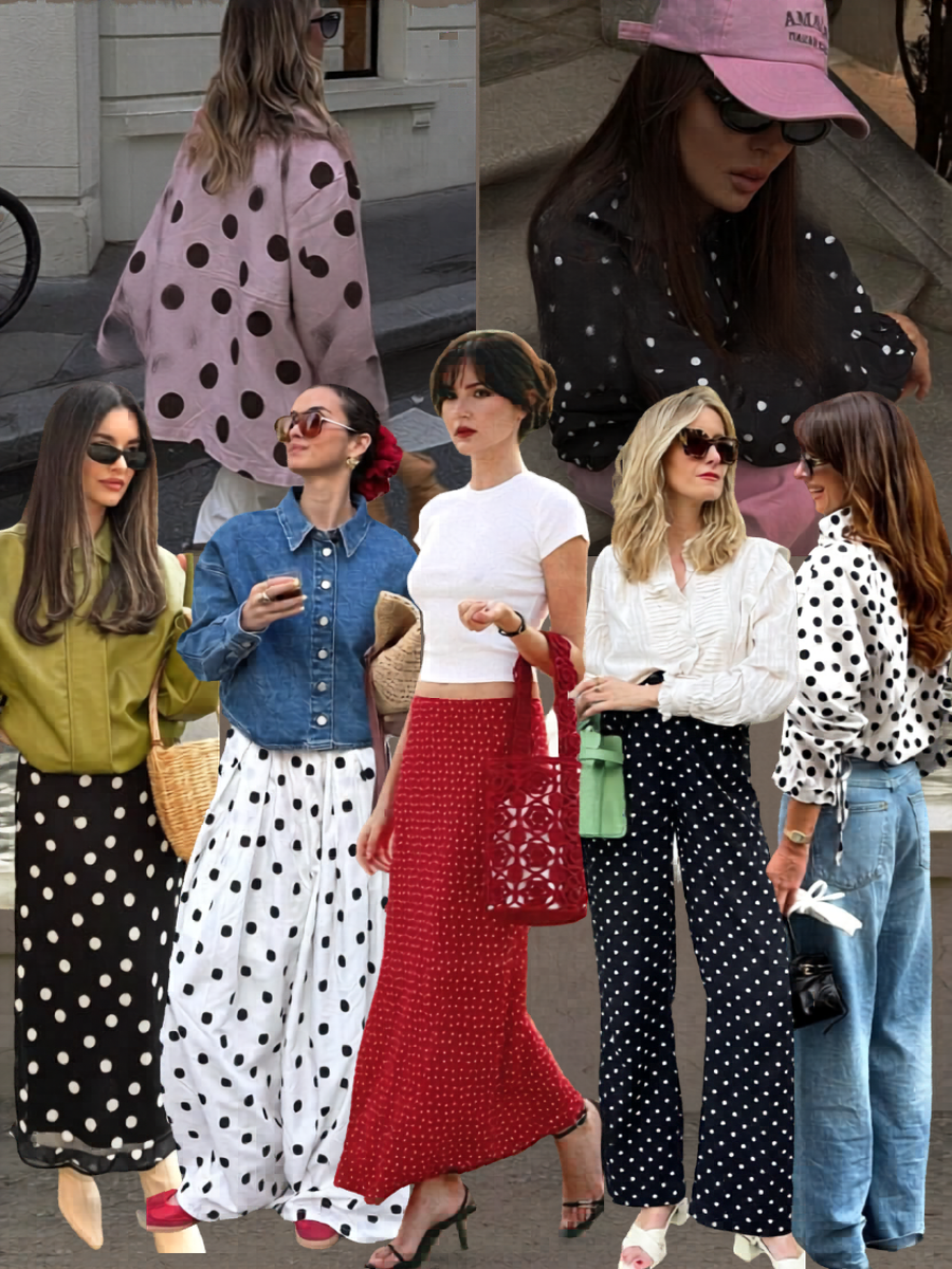 polka dot outfit ideas 2026 street style
